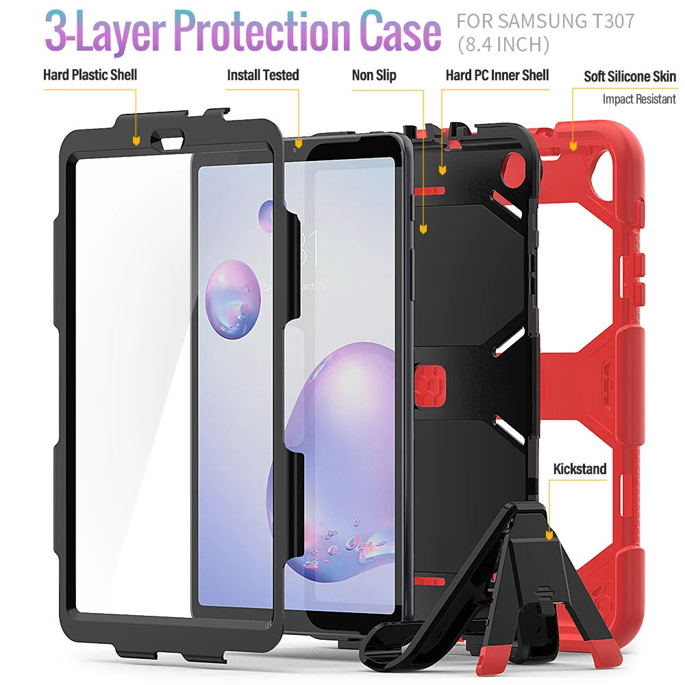 Прочный противоударный чехол для планшета для for samsung tab a 8,4 дюймов t307 2020 чехол