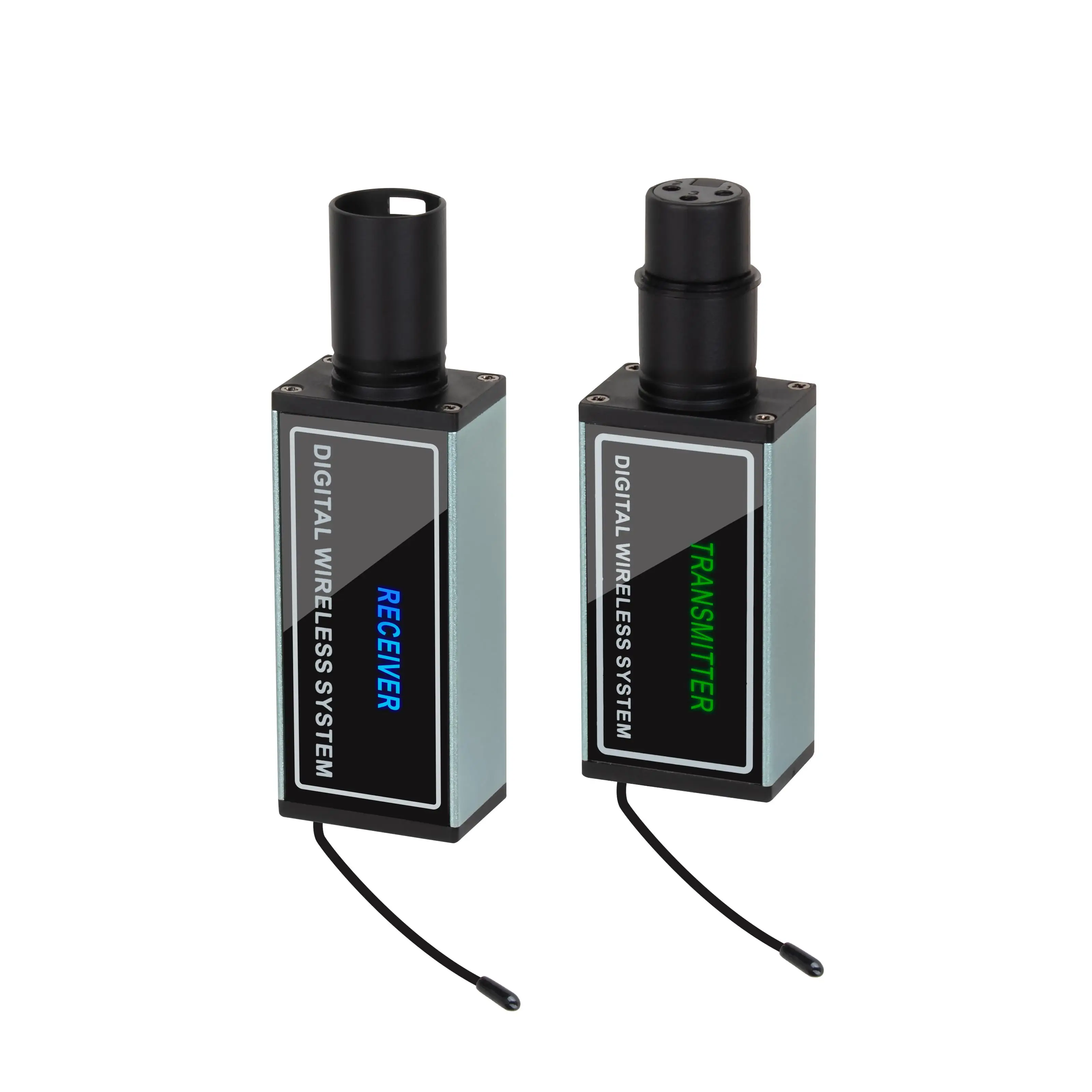 UHF Wireless Receiver & Transmitter System, Microphone Wired to Wireless Conversion with XLR Interface Wireless System