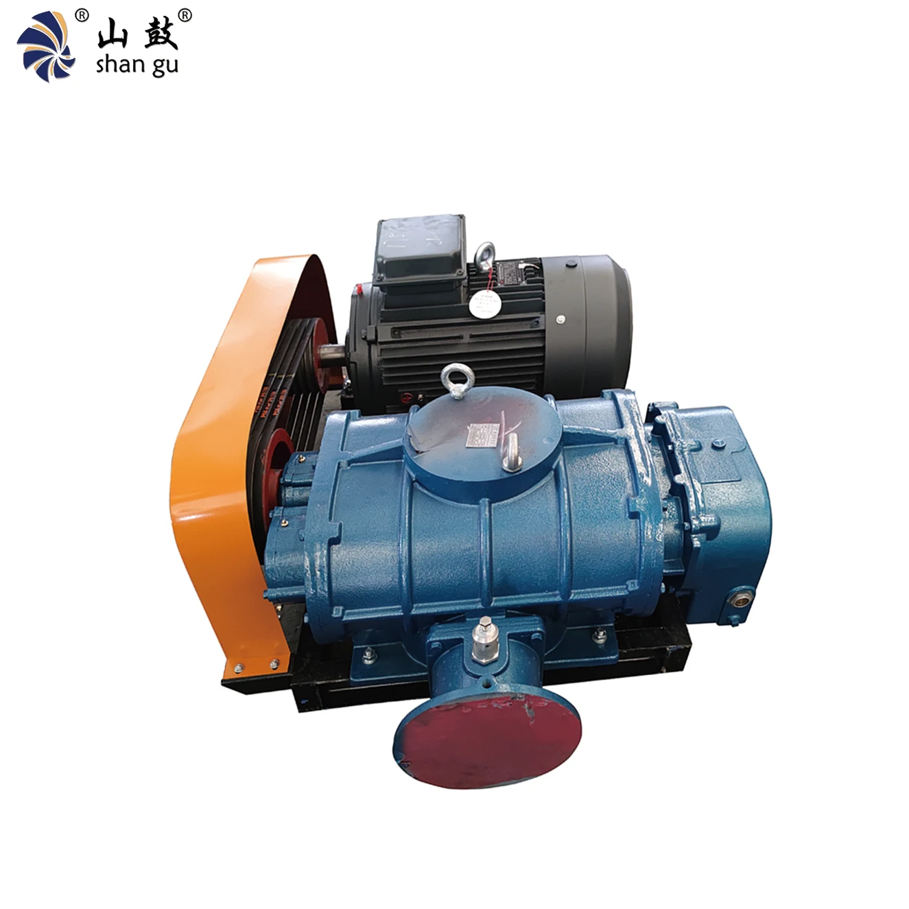 Energy-Saving Three Lobes Industrial Cement Plant RSR-200A Low Noise Air Cooling Lithium Electricity Industry Roots Blowers
