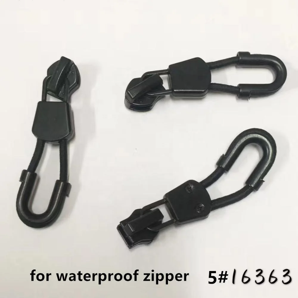 spot wholesale NO.3#5#8# rectangle geometry shape reversed nylon waterproof zipper slider puller head pull parts