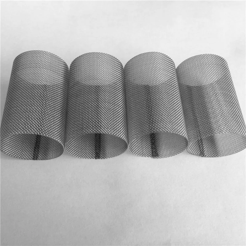SS 304 316 316L stainless steel micron filter woven wire mesh tube filter with customized size available