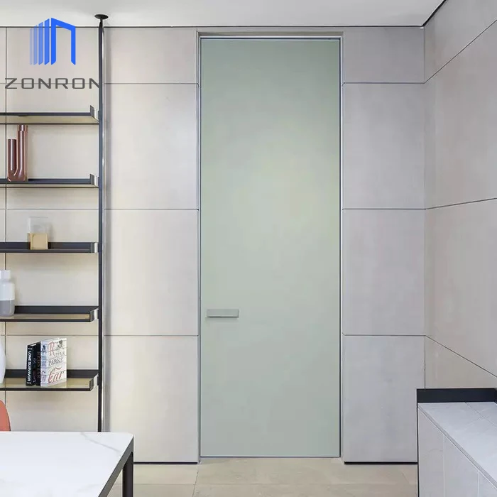 Zonron Competitive Price Mdf Popular Wood Melamine Door Internal Simple Design Wood Flush Door Designs With Mica