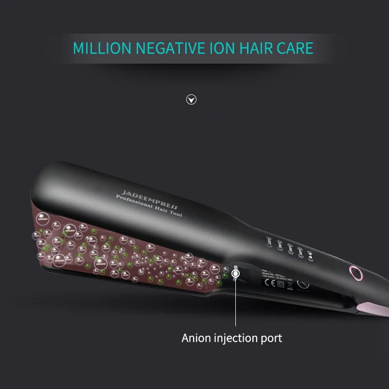 Nano Titanium Hair Straightener Curler Ceramic Flat Iron Temperature Adjustment Electric Straightening Iron Curling Hair Irons