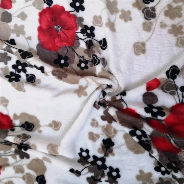 Mid-east double sided 200gsm flannel printing fabric  for blanket