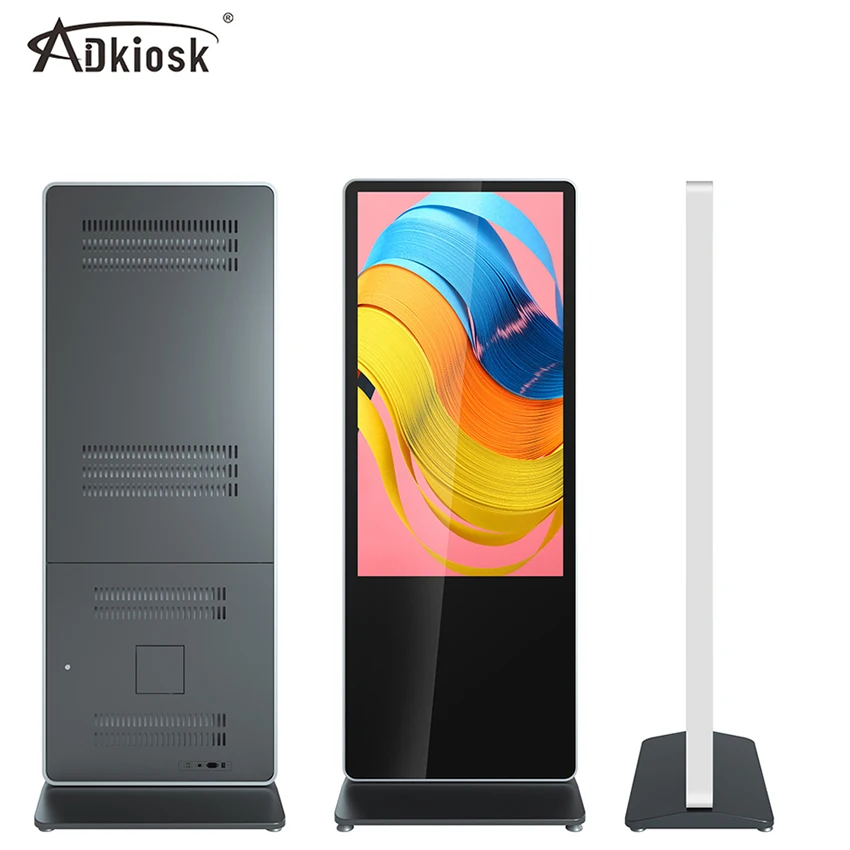 lcd screen display panels video touch advertising player interactive equipment kiosk digital signage 55 inch