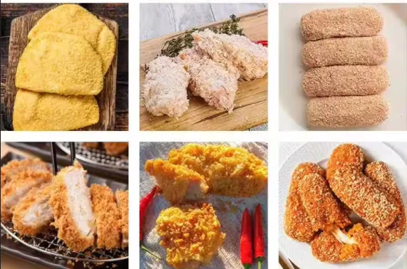 Automatic burger patty crumb coater Chicken nuggets Batter applicator tempura battering Continuous Flour Dipping Machine