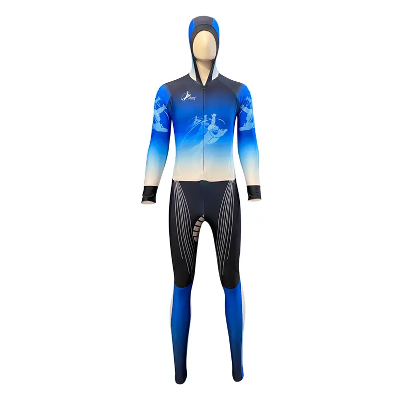 CHISU sublimation printing customized road speed skating racing suit men and women one-piece riding high elastic skin suit