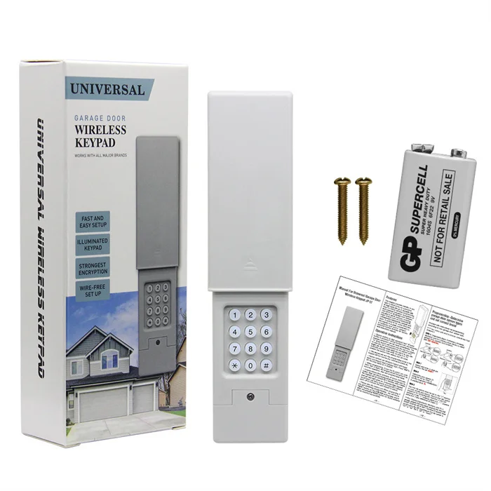 New Best Quality Keyless Garage Door Wireless Keypad for Gate Opener System
