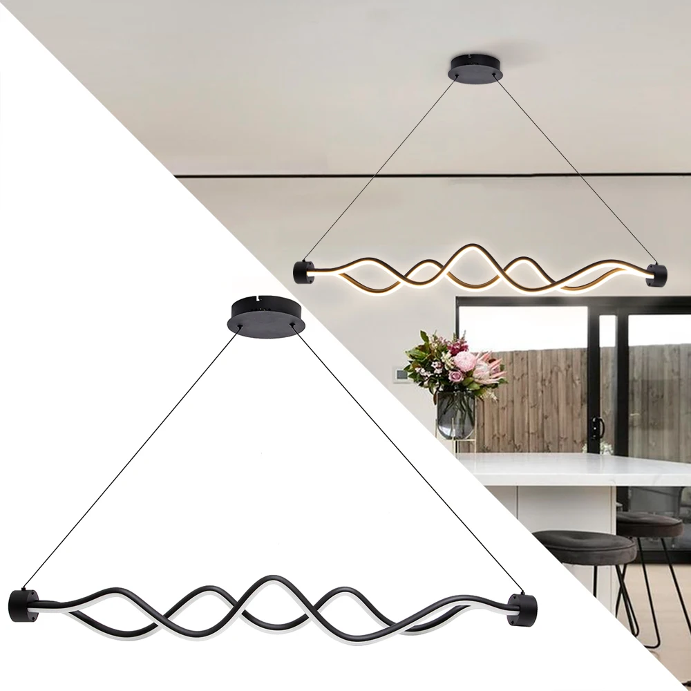 Modern led hanging lighting simple beautiful led pendant lamp for kitchen island