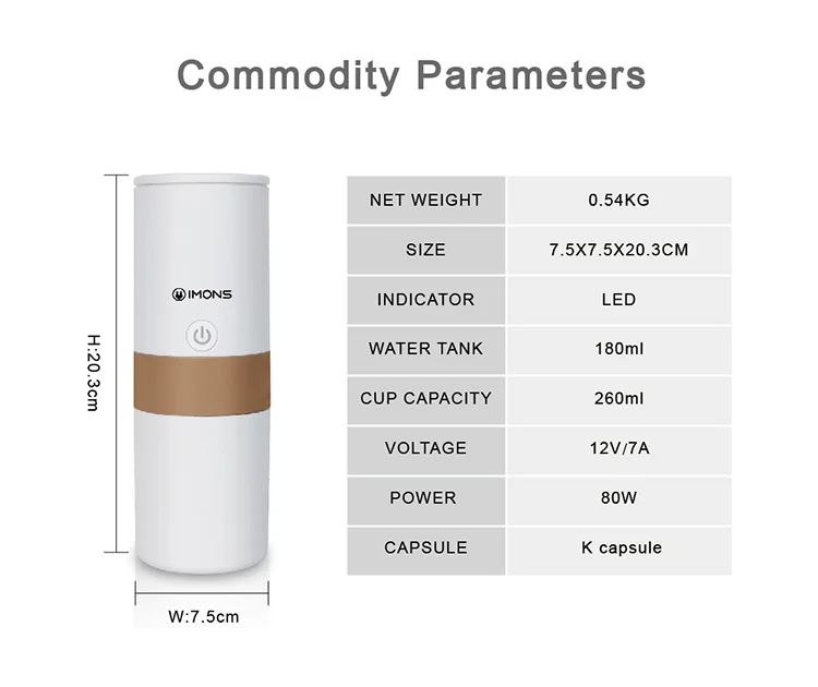 Car coffee or tea  maker machine 12v CAN BOIL WATER use k cup tea gounded coffee