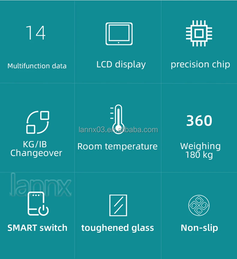 LANNX M-180 красочные цифровые весы с ЖК-дисплеем Smart Bmi анализатор состава тела для взвешивания