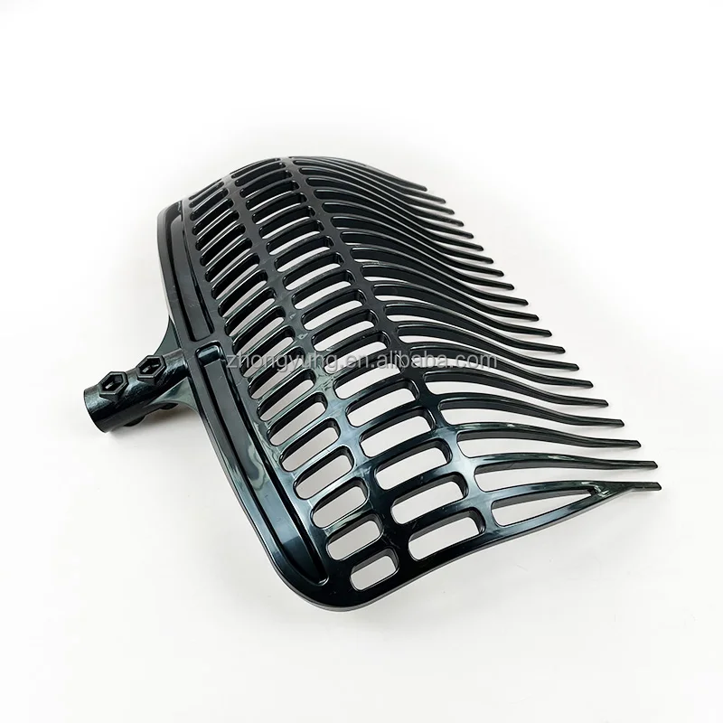 Durable plastic pitch fork with head for horse stable manure hay bedding cleaning