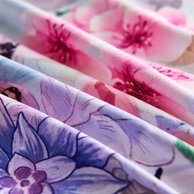 Wholesale OEM/ODM Custom textile seamless cotton fabric for bed sheets