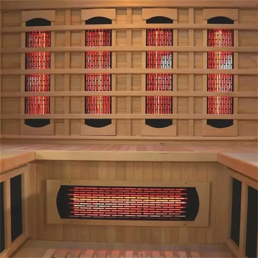 Popular Full Spectrum Sauna 4 Persons Cheap Far Infrared Dry Cedar Sauna Room Factory Supplier