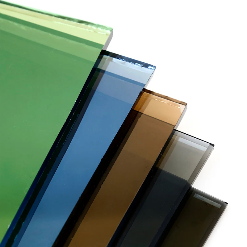 4mm 5mm 6mm 8mm 10mm float colored dark blue brown euro grey bronze green black tinted reflective Glass