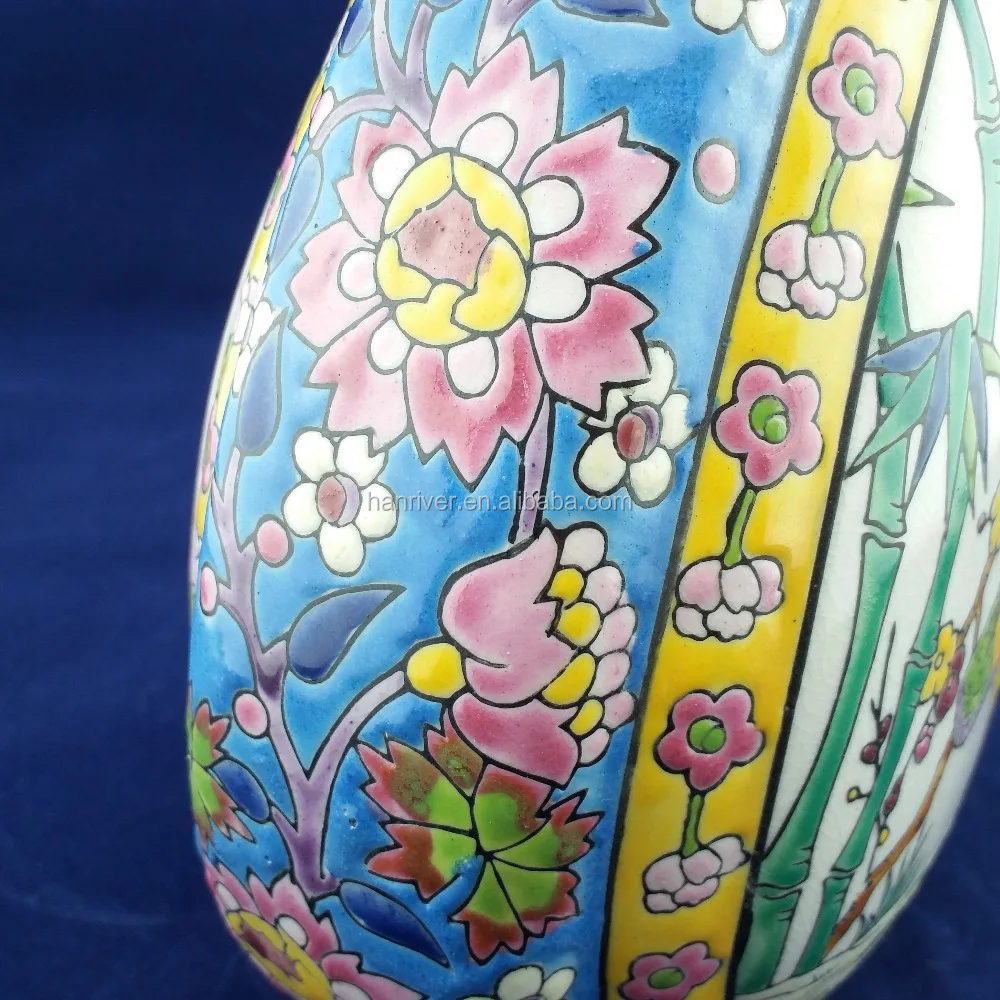 Factory Customized  antique ceramic flower vase for Home Accent Decor