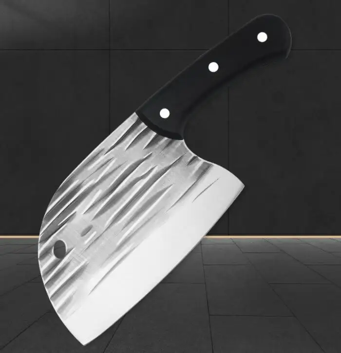 Amazon hot hand made high carbon steel 5cr15Mov 7 inch chef knife set butcher knife cleaver knife for kitchen and outdoor