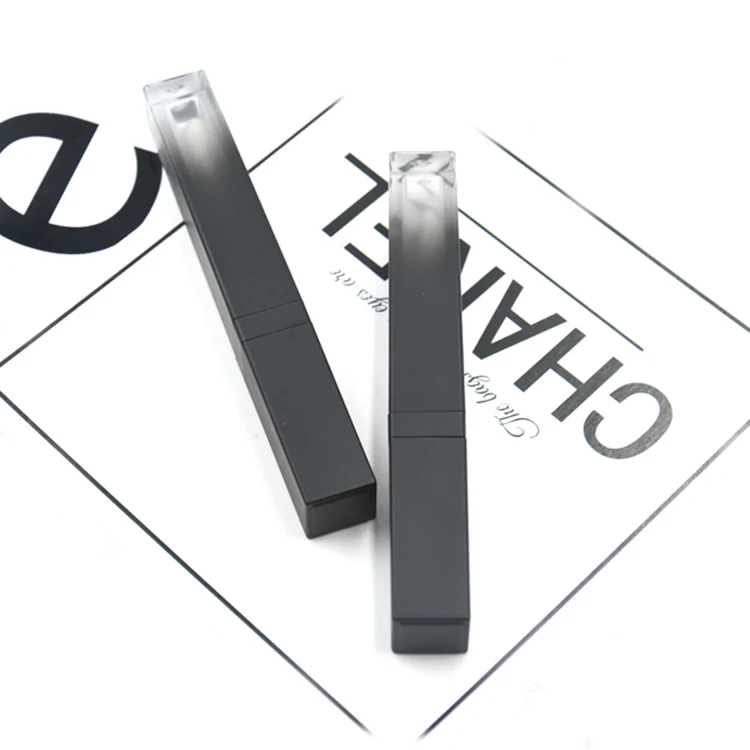 Makeup Cosmetic Gradient Black Empty Plastic Lipgloss Tube Lipgloss Packaging Container/Bottle