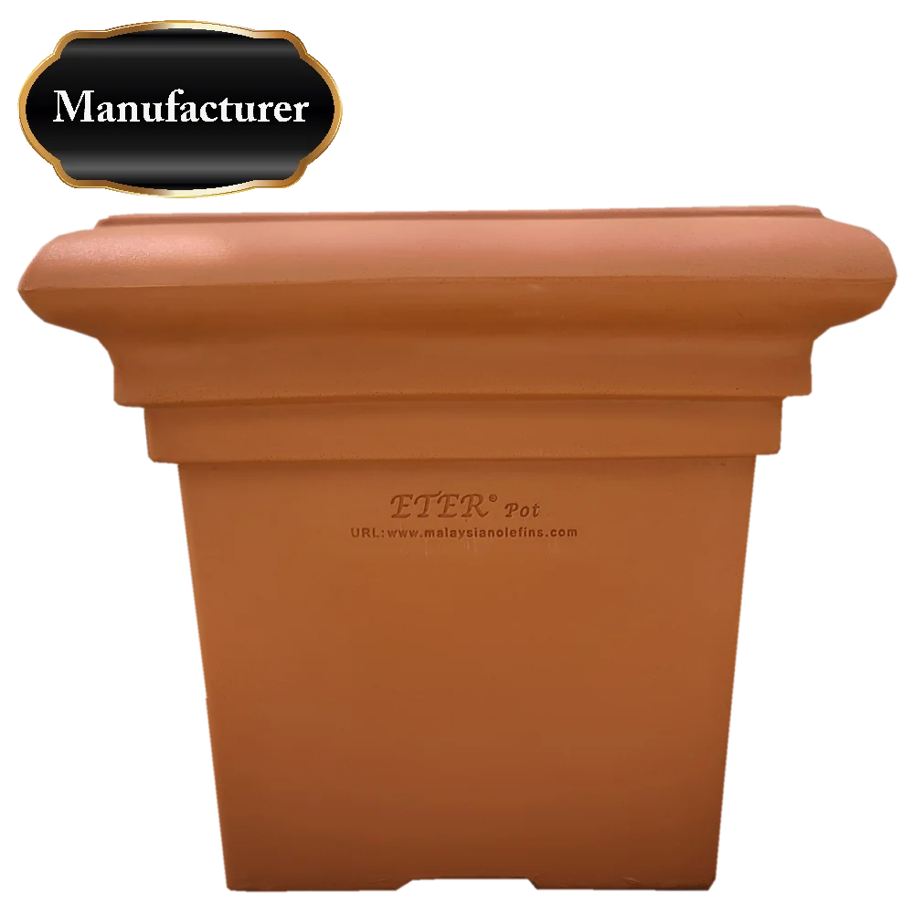 Best Seller Indoor Outdoor Landscape Gardening OEM Eter Nursery PE Planter Flower Pots Small Square VS2040