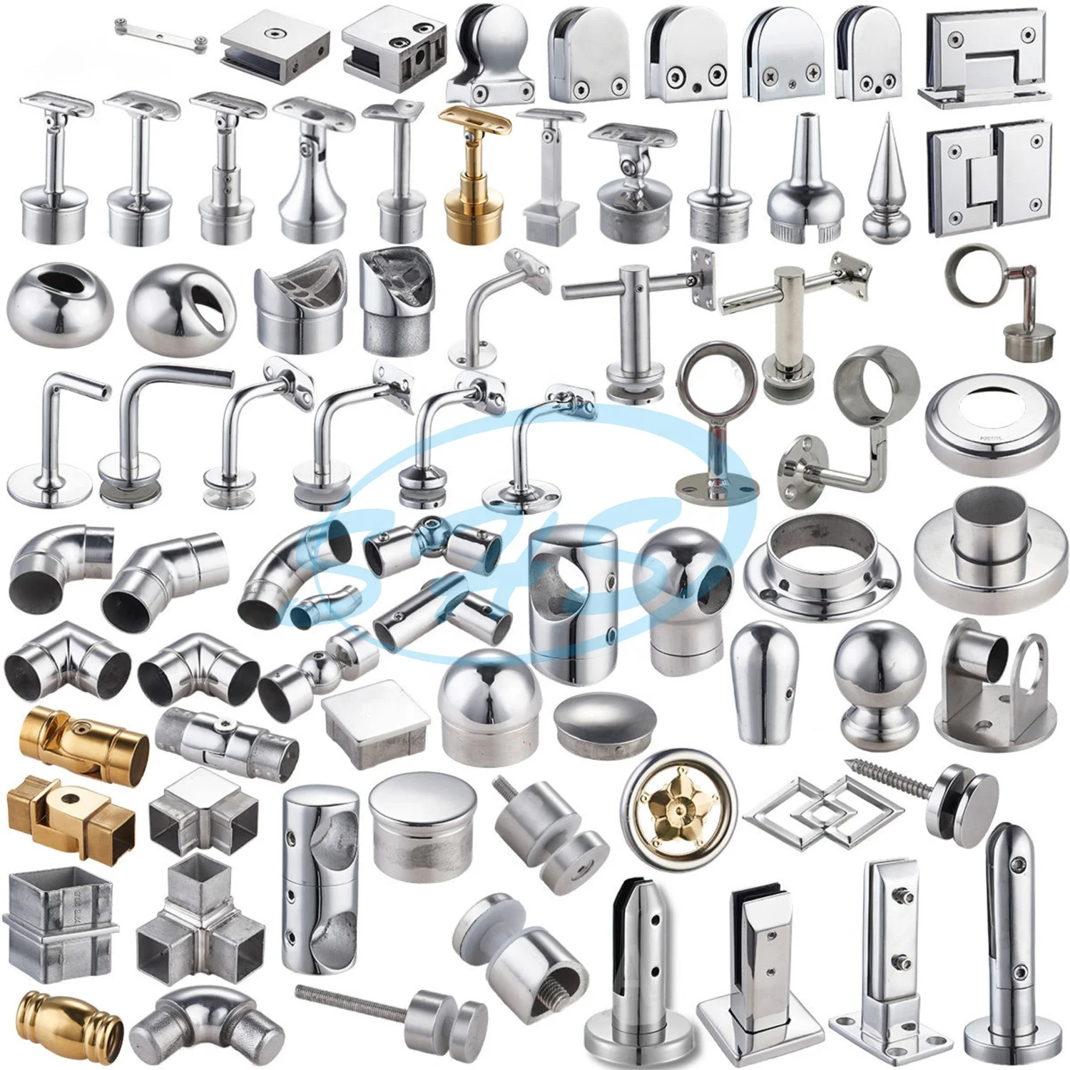 Factory price AISI 201 304 316L stainless steel tube fitting with polishing finishing for stair railing decoration