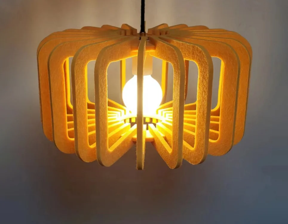 Modern Adjustable LED Ceiling Lamp Traditional Design Wool Felt Hanging Project  Pendant Lights with E27