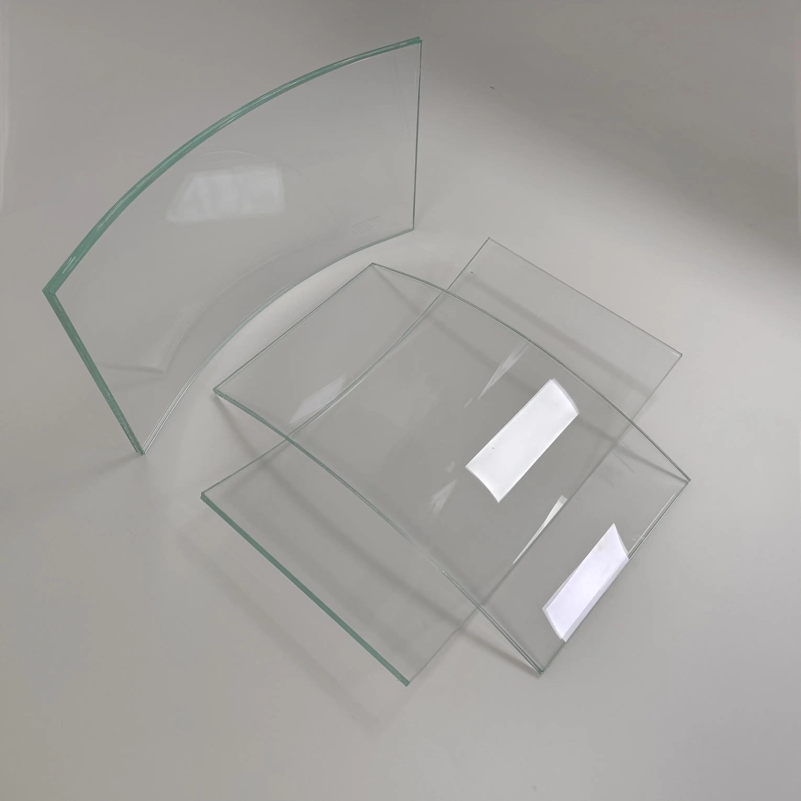 Safety Curved Bending Laminated Tempered Glass For Building Railing Partition Curtain Wall Window Elevator Canopy