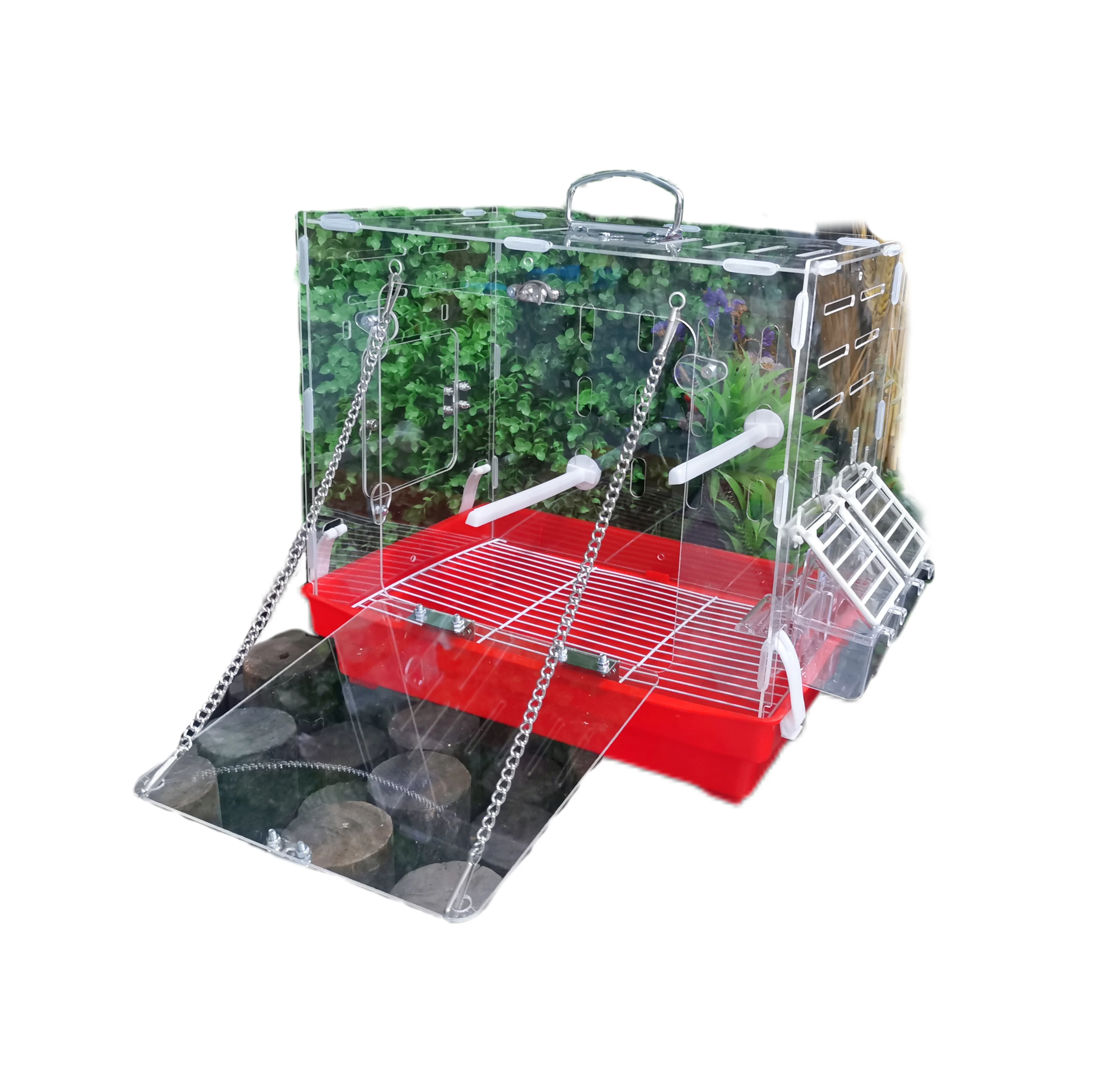 Portable Ornamental Pet Cage Pet Display Cage Parrot  Bird Cage