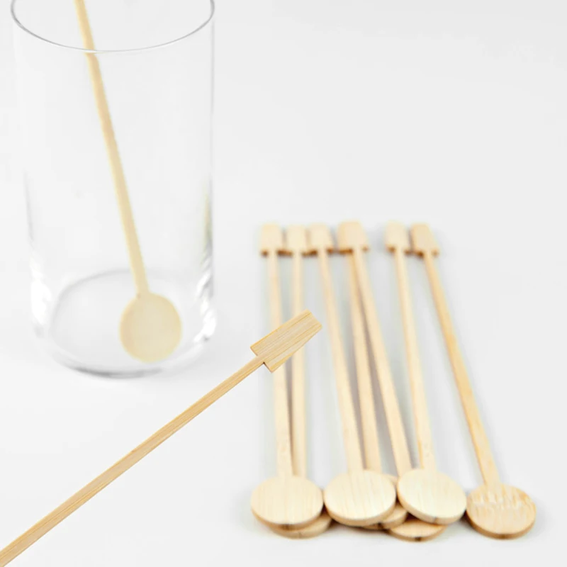 New Bamboo Stirring Stick Biodegradable Bamboo Stirrer With Good Shop