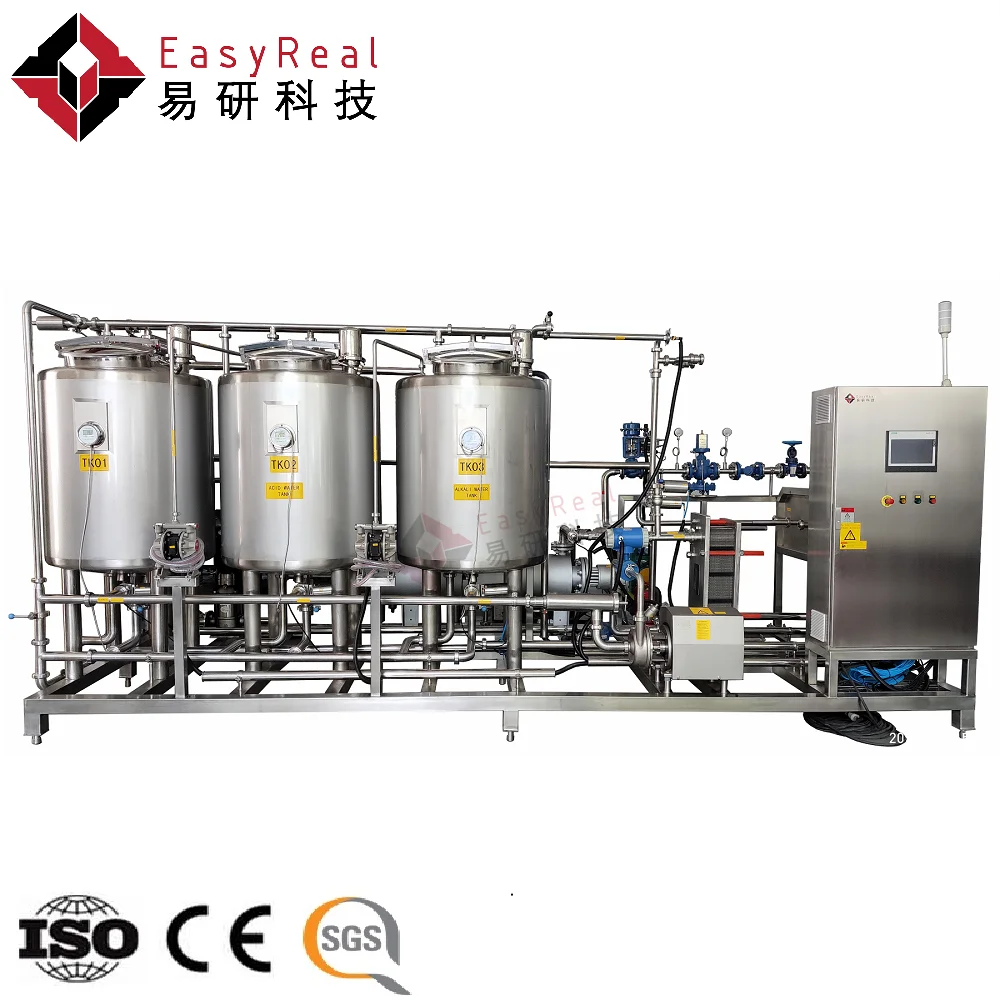 High Quality Stainless Steel 3 Tanks or 4 or 5 Tanks Type CIP System Cleaning Tank