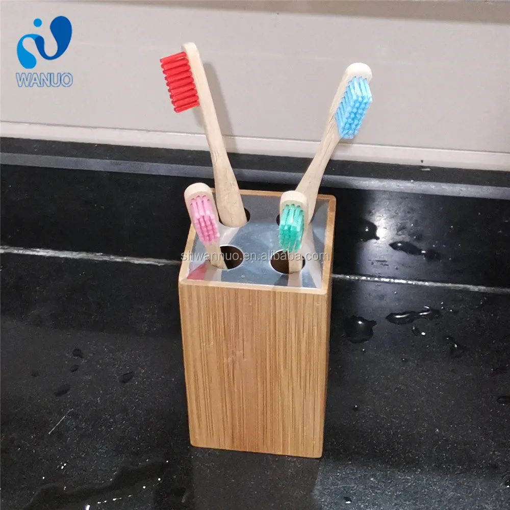 Wanuocraft, 100% биоразлагаемая, Экологически чистая, оптовая продажа, Пользовательский логотип, для взрослых, детей, для детей, круглая бамбуковая зубная щетка с древесным углем