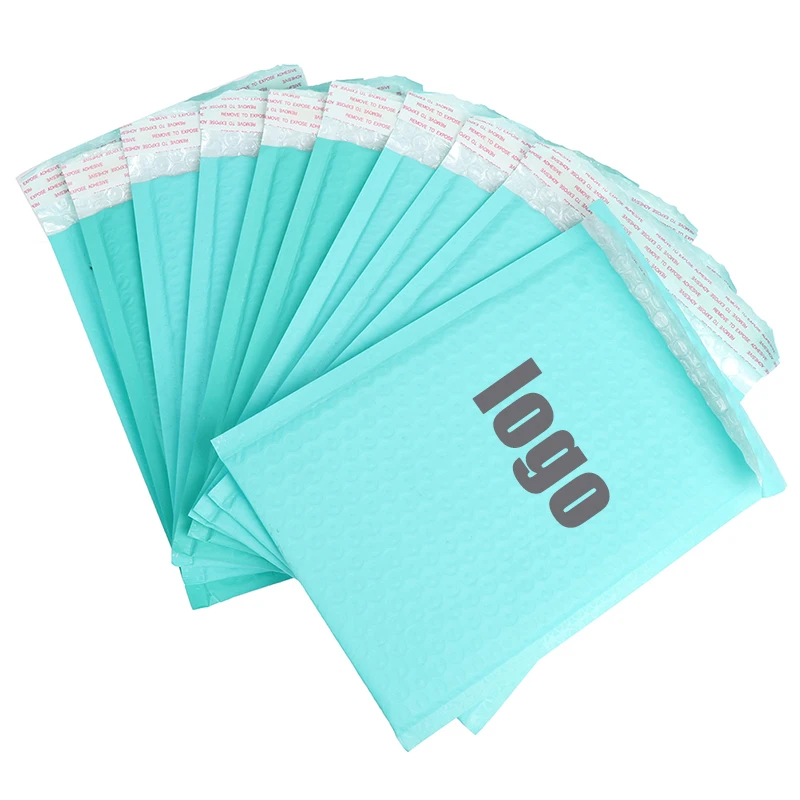 wholesale waterproof custom envelopes mailing self sealing poly wrap foil plastic bubble packing bag mailer with logo printing