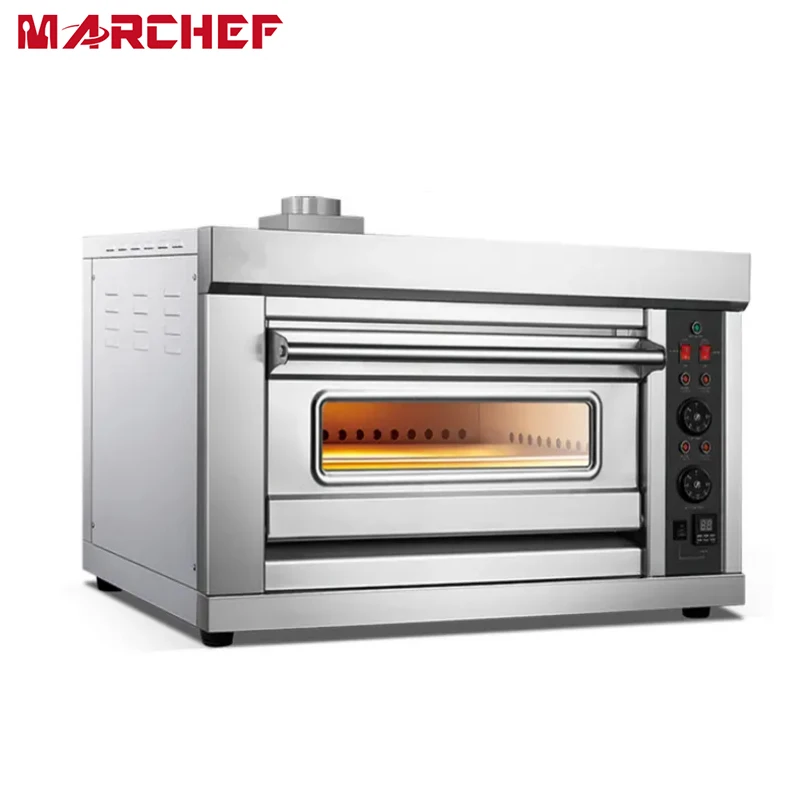 CE table top pizza oven gas stainless steel commercial single deck pita bread gas oven gas food oven for bakery