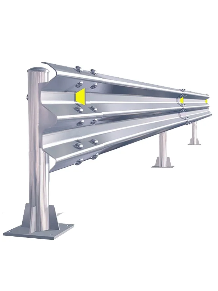 Китайский завод дорожное высококачественное оцинкованное двухволновое ограждение трехволновое Z-колонна