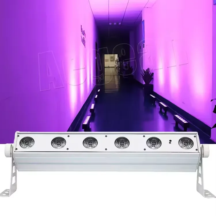 New Arrival 6X15W Rgbwa uv 6In1 Battery DMX Led Wall Washer For Party Dj Wedding