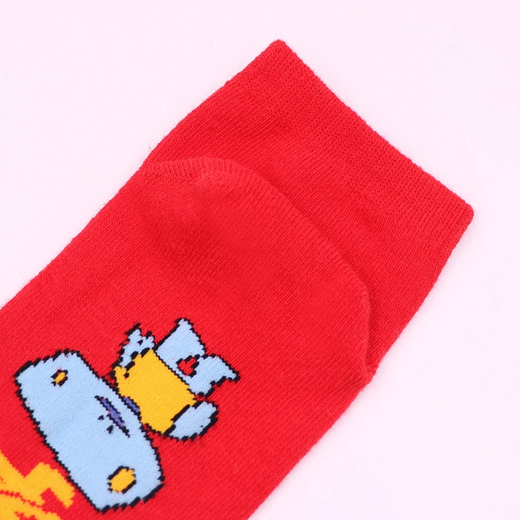 Custom Factory Supply Pure Cotton Single Color Red Sock Christmas Ankle Sock Women Invisible Sport Socks