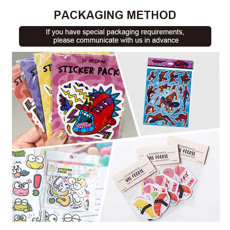 Custom Design Korean Popular Vinyl Stickers Bulk Die Cut Stickers Pack Waterproof Vinyl Cute Aesthetic Laptop Sticker Pack