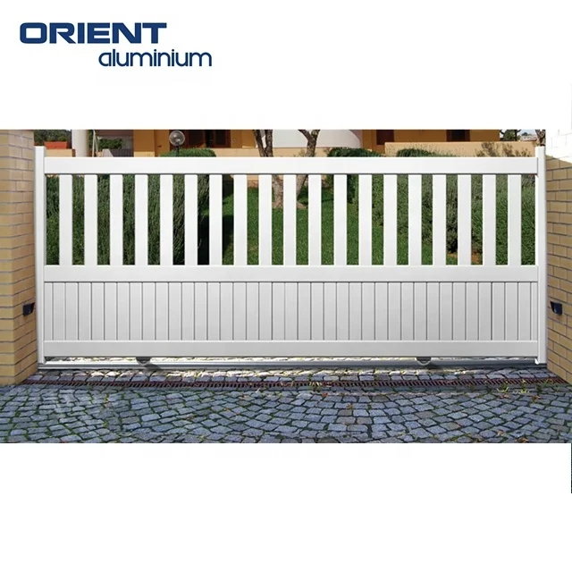Shandong Automatic Modern Aluminium Modern Gate Kit Main House Aluminium Gate Courtyard Single Aluminum Gate Garden Gates Prices