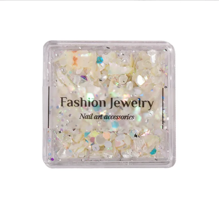 3 Color Nail Crystal Diamond Galaxy Powder Super Thin Shell Powder Glitter Nail Accessories Mixed Box Decorations