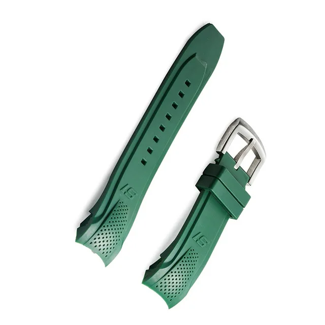 
Reef Tiger Black Orange Green Rubber Watchband Blue Rubber Watch Strap with Buckle Men Sport Watch Band RGA3063 