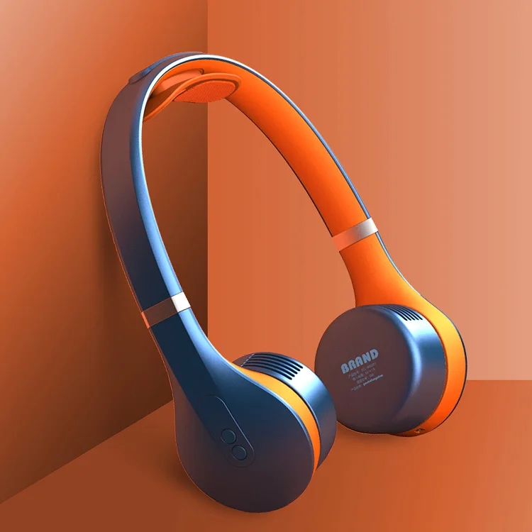 2021 Best selling portable outdoor hanging USB rechargeable bladeless sports cool neck fan with massage function