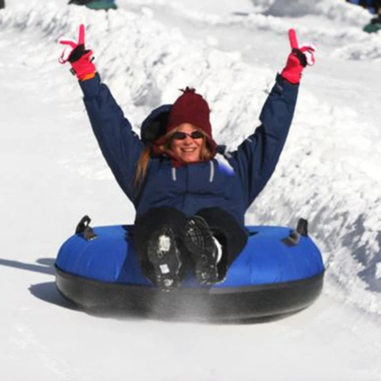 Wholesale Commercial Snow Tubes Outdoor Winter Inflatable Towable Sliding Custom  Snow Tube Tubing Slide Sledge For Sale