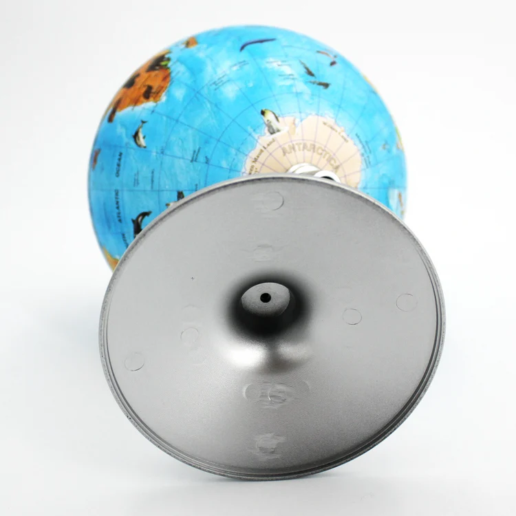 14C high quality blue background color cartoon plastic holder globe educational teaching tool
