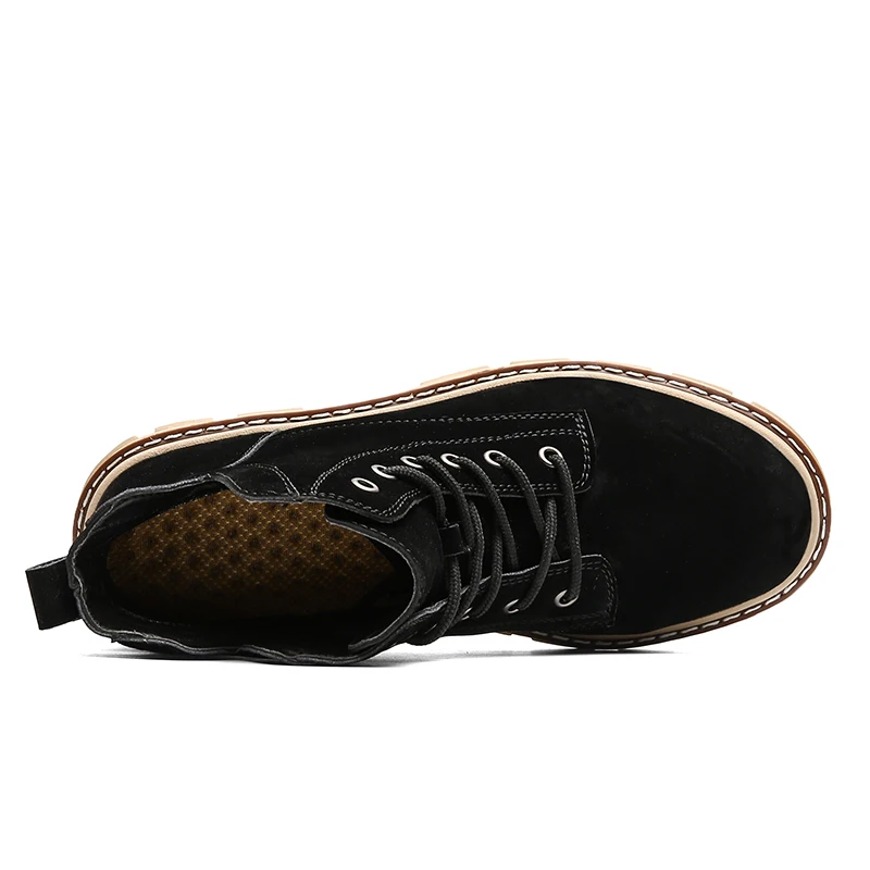 Latest snow warm neoprene winter desert ankle boots for men