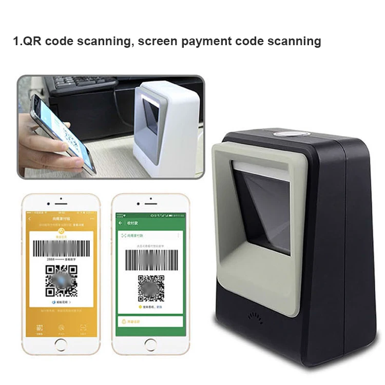 wholesale pos barcode scanner handsfree omnidirectional laser barcode scanner