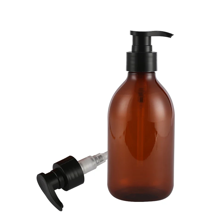 Yueyi Wholesale 250ml 300ml Plastic Bottle Empty Amber Shampoo 500ml Lotion Pump Bottles For Cosmetic Soap Gel Containers