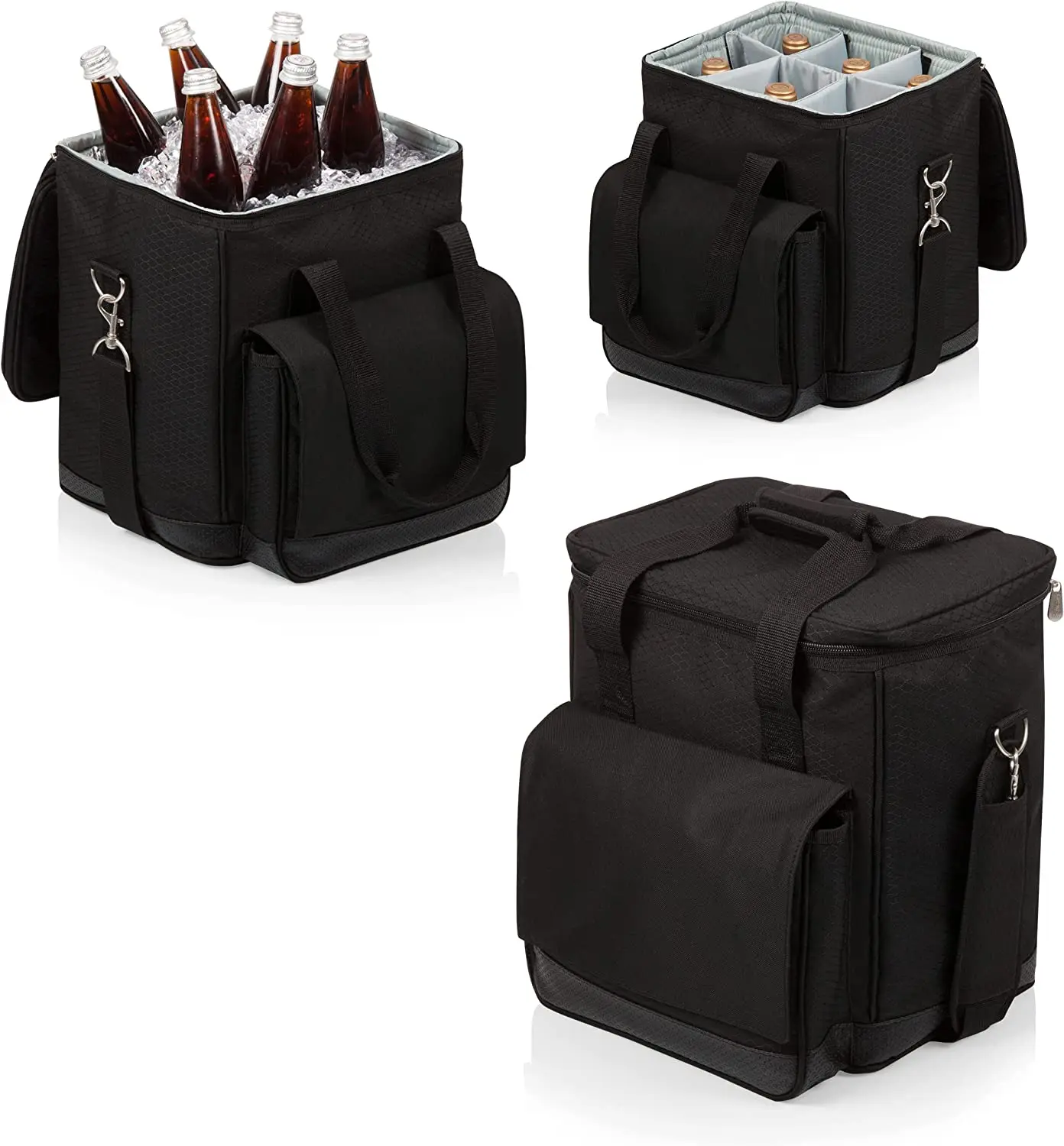 Customize large Insulated thermal cooler trolley bag with wheels for 6 bottle wine Leak proof Wine cooler Bag for Travel Picnic