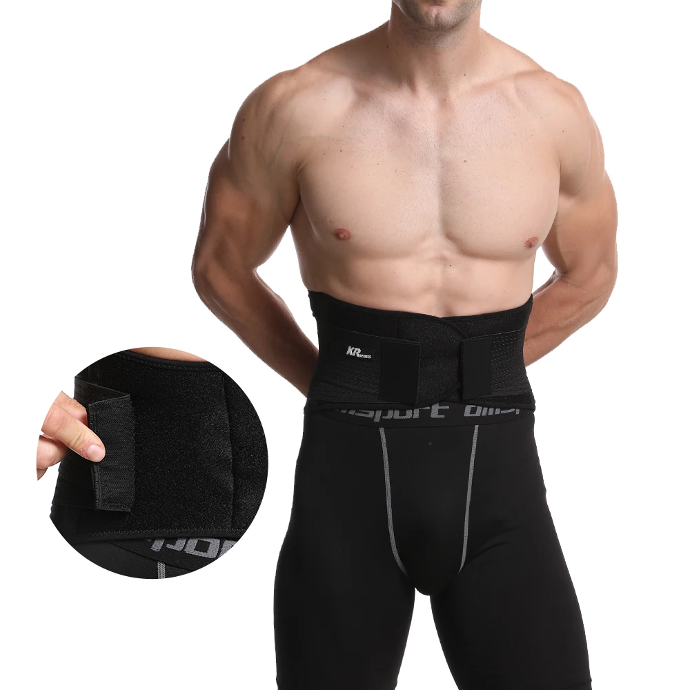Wholesale Waist Wrap Band Gym Men Waist Trainer Adjustable Sports Back Brace Lumbar Support Elastic Waist Belt