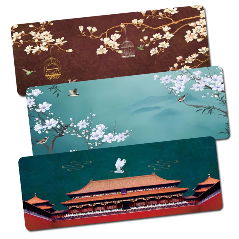 Traditional Chinese Royal Style Painting Mouse Pad Imperial Palace Fobidden City Pattern Mouse Mat Waterproof