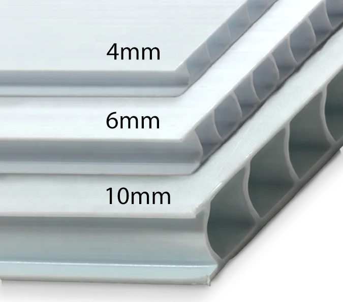 10mm corrugated sheet plastic for signs printing and transport packaging protection material correx sheet 4 x 8