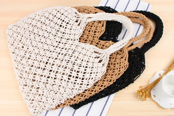 Wholesale Summer Beach Straw Bag Purse Eco Friendly Handmade Woven Raffia Tote Bag Beach Vacation Handbag Wallet Bags